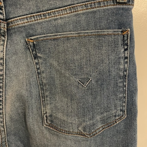 HUDSON Barbara super skinny Ombré women’s 29 White Dip Dye Coated Jeans‎ NWOT - Picture 9 of 11